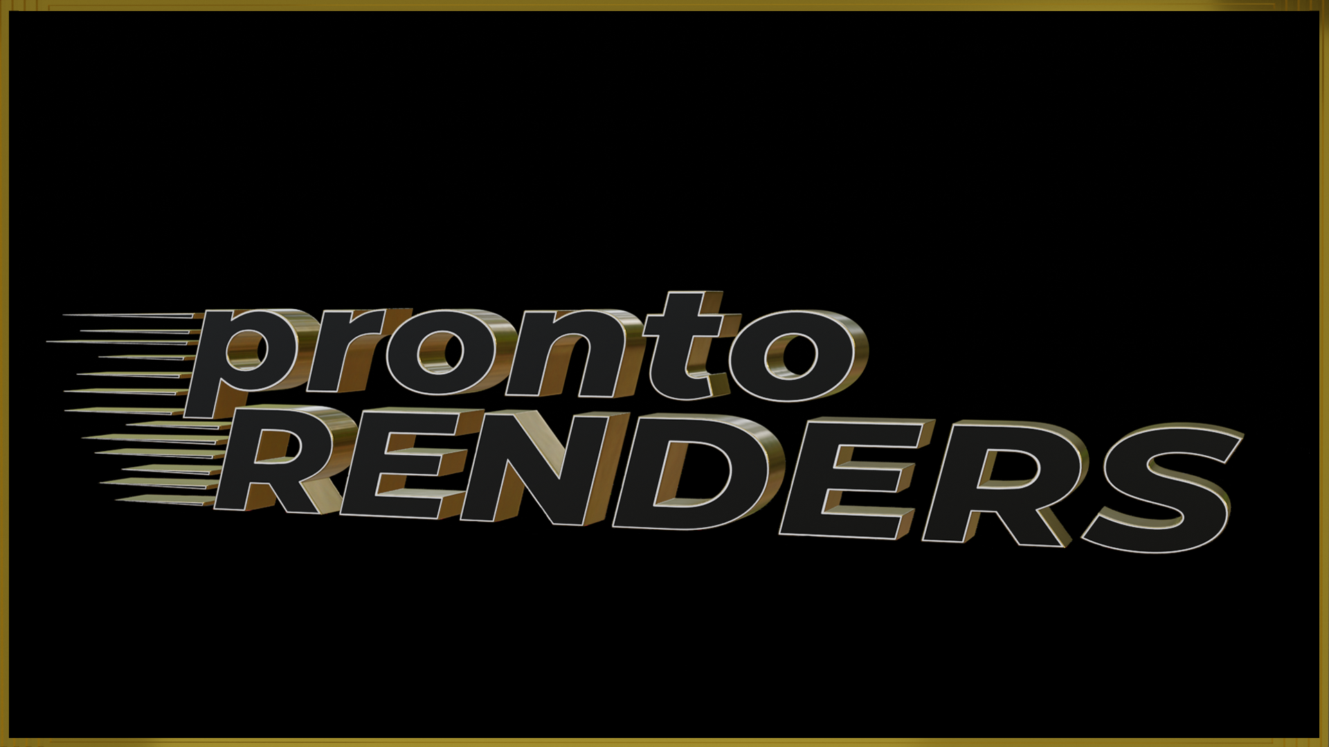 Pronto Renders Logo Gold